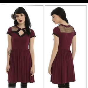 Hot Topic Dresses - Hot Topic dress fit and flare LIKE NEW Size large Hot Topic Dresses - Hot Topic dress fit and flare LIKE NEW Size large